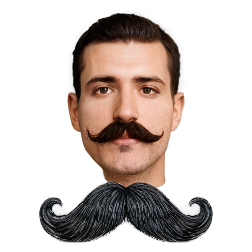 Mustache like a propeller - icon | sticker