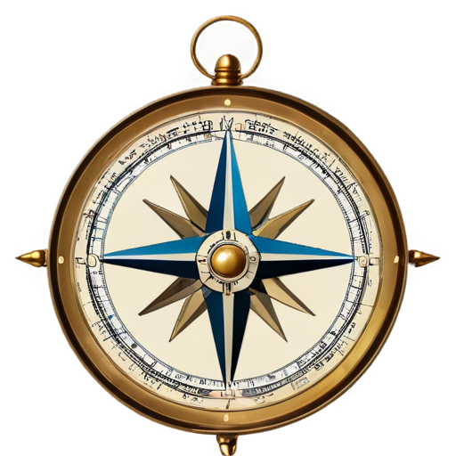 medieval compass - icon | sticker