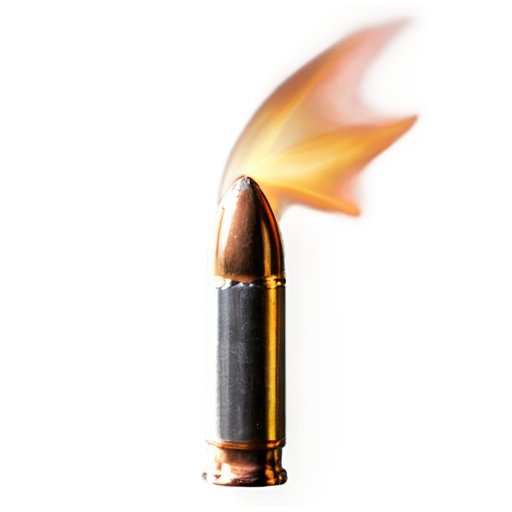 bullet fast fling with fire on the sides - icon | sticker