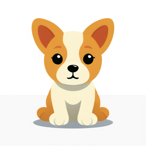 Cartoon,simple line-art ,only head,no filled color,no full body,white background,simple background,opened eyes,dog,solo,animal focus,animal - icon | sticker