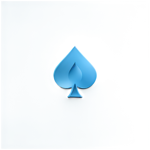 spades logo light blue color - icon | sticker