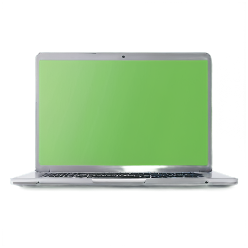 laptop with green screen - icon | sticker