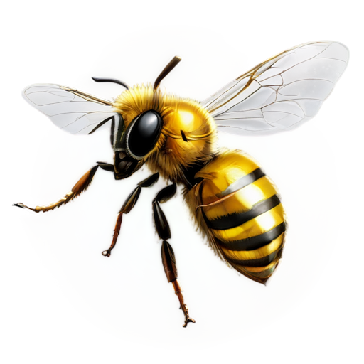 bee queen bug - icon | sticker