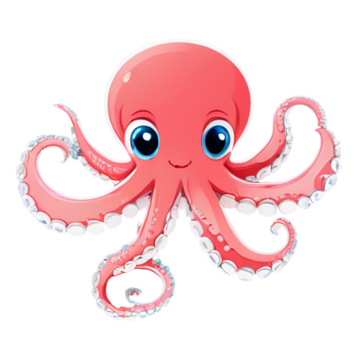 Octopus cute - icon | sticker