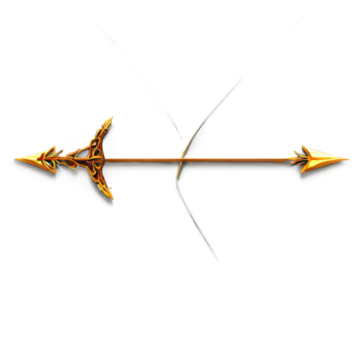 elvish bow and arrow icon - icon | sticker