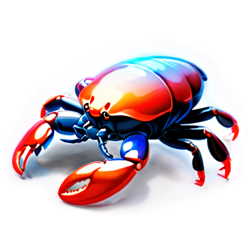 crab, lobster, kingler, soft, friendly - icon | sticker