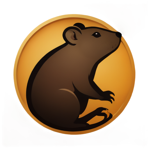 rat in bread, logo - icon | sticker