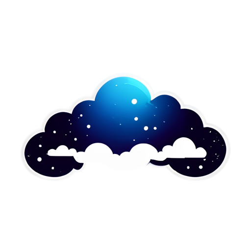 logo name is "Galaxy " like cloud a website logo - icon | sticker