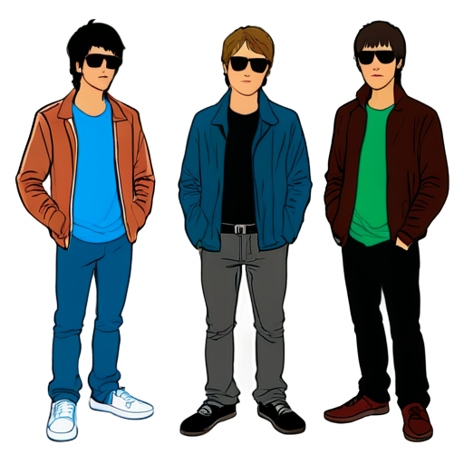 oasis cartoon - icon | sticker