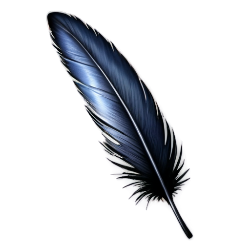 Raven feather, light, logo, Soul's Way. - icon | sticker