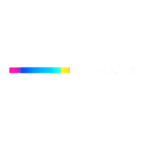 A logo for a indie company named GlitchWave - icon | sticker