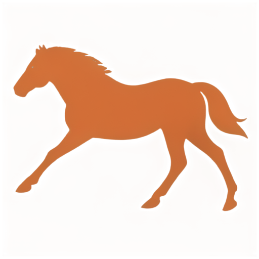 horse running - icon | sticker