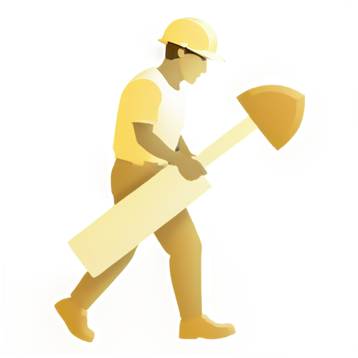 Pittsburgh steel worker with sledge hammer fantasy football icon - icon | sticker