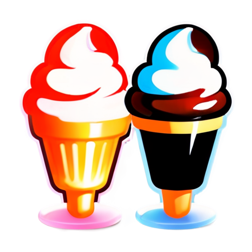 mascot Ice cream logo - icon | sticker