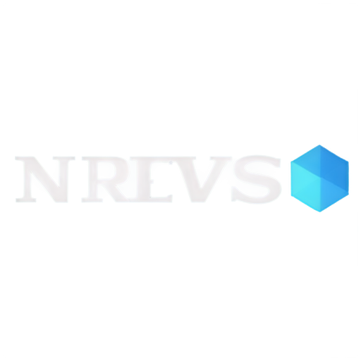 Logo. Inscription: Web3news. Colorful logo with unusual geometric shapes. With blue border border - icon | sticker