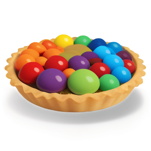 The pie was sprinkled with candies in the shape of the numbers "0" and "1", and there was a pencil stuck diagonally on pie top. - icon | sticker