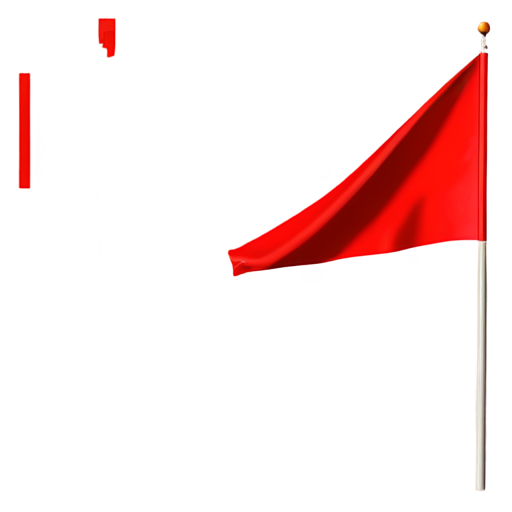 2d red flag - icon | sticker