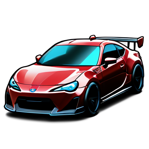 cyberpunk toyota gt86 - icon | sticker