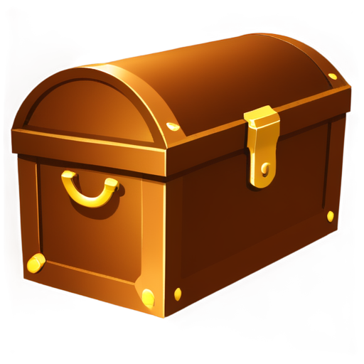 a treasure chest with faceless cards in it - icon | sticker