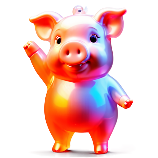 a dancing pig - icon | sticker