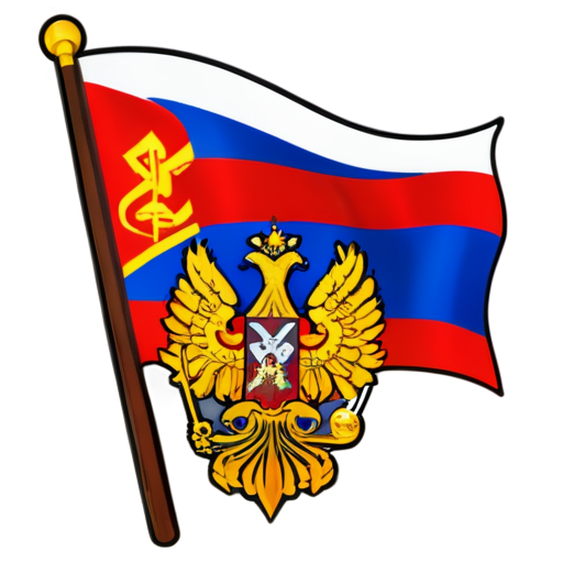 The flag of Russian Empire - icon | sticker