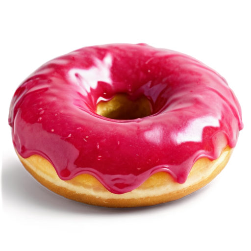 donut raspberry - icon | sticker