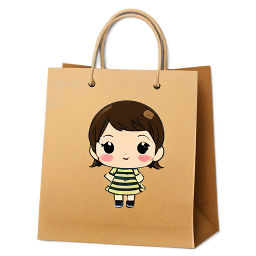 shopping bag with clothes - icon | sticker