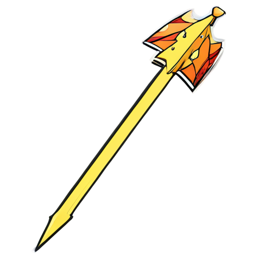 stripped arrow down - icon | sticker