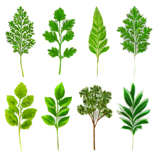 artistic art style herbs - icon | sticker