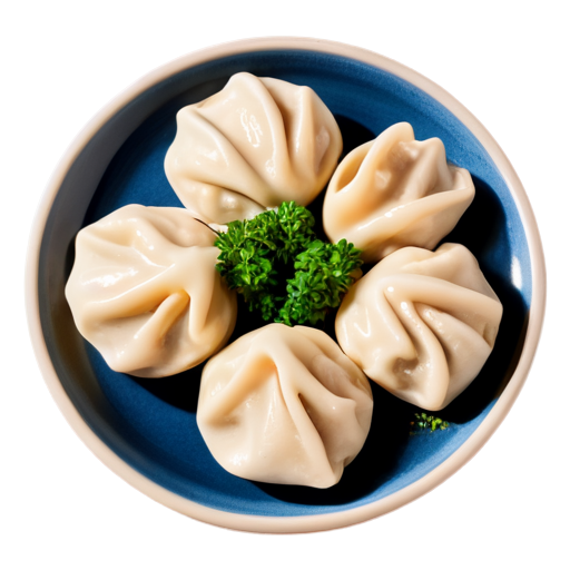 Dumplings, plate - icon | sticker