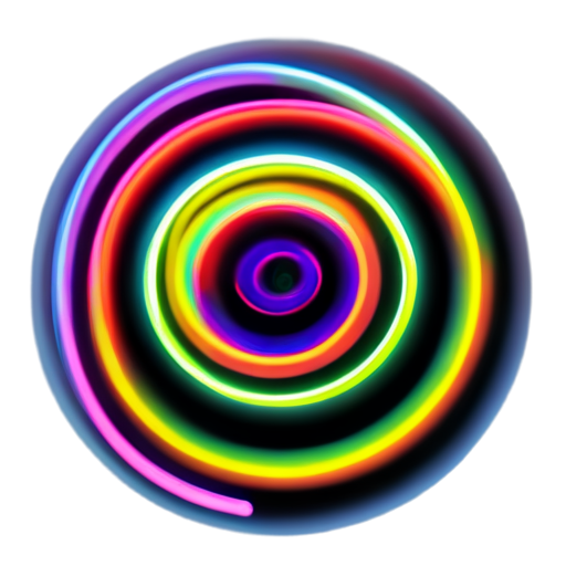 spiral neon - icon | sticker