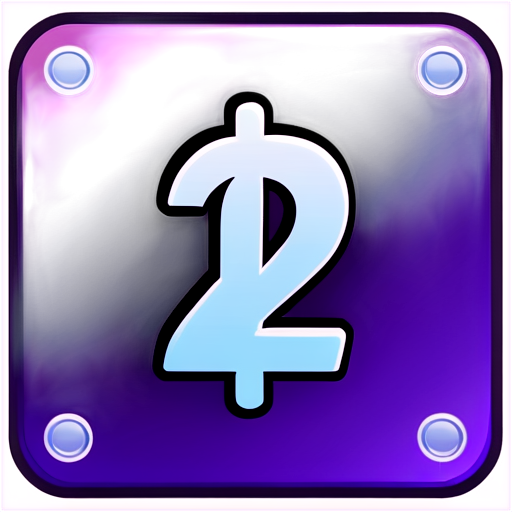 flat 2d dollar sign inside note icon that shows a premium membership small cartoony purple with black background and - icon | sticker