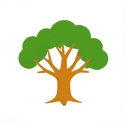 a tree, outline - icon | sticker