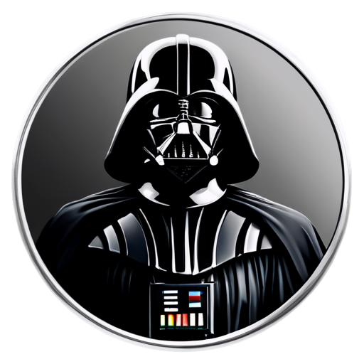 darth vader coin star wars - icon | sticker