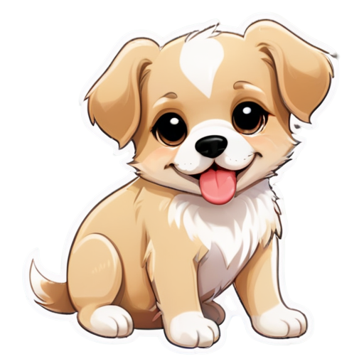 cute dog - icon | sticker