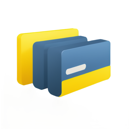 generator a icon of "PAN card permission withdrawal by user " color shades is used blue shades and light lemon yellow shades. there would indication like a user is withdrawing its permission icon - icon | sticker