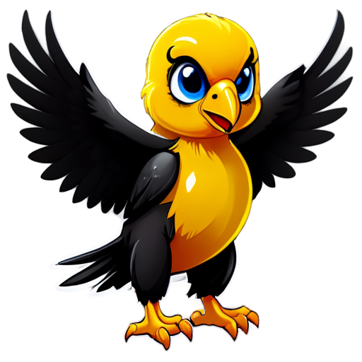 Honey black eagle - icon | sticker