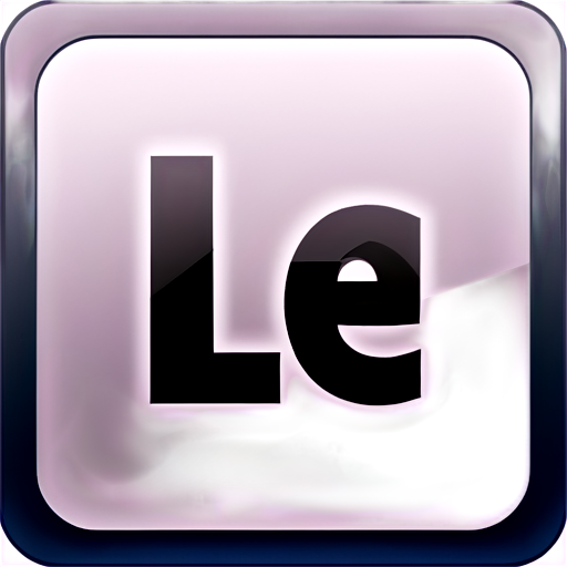 a icon like adobe photo shop's icon but with Le words - icon | sticker