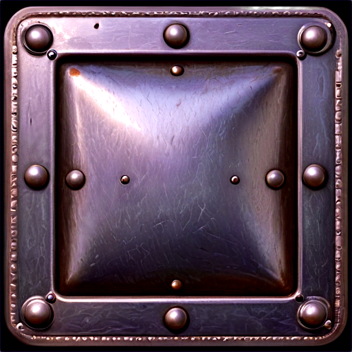 medieval steel square icon - icon | sticker