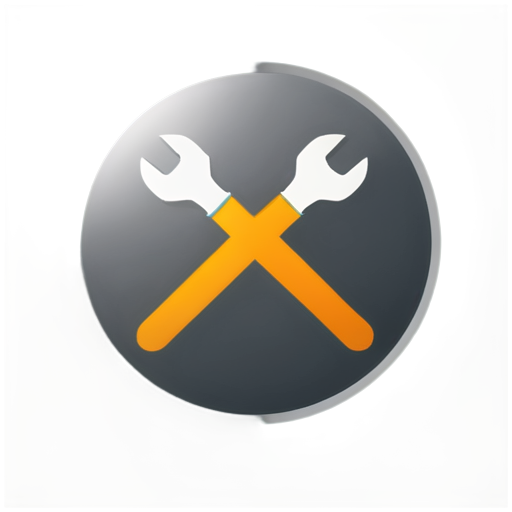 car repaire, with tools - icon | sticker