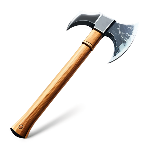 artistic art style mining pickaxe - icon | sticker