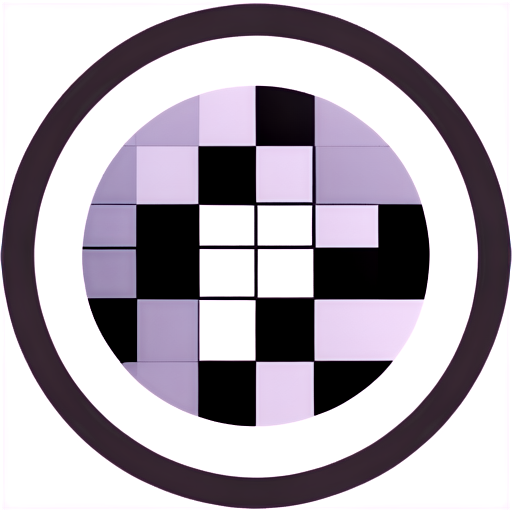 a circular crossword puzzle. The cells contain letters. Some cells are empty. - icon | sticker