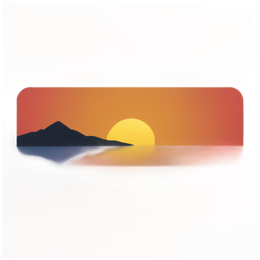 horizon sunset - icon | sticker