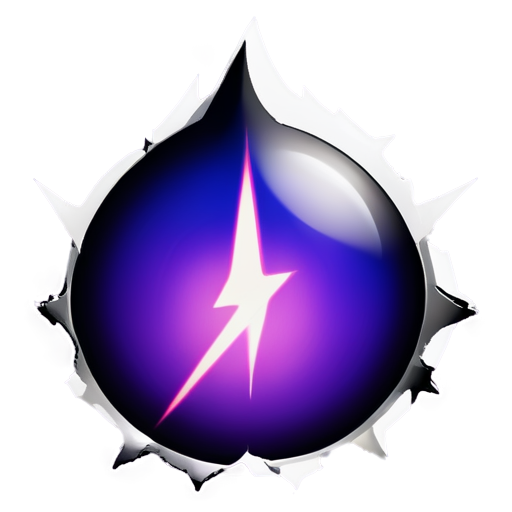 magic damage level icon. No glare of light - icon | sticker