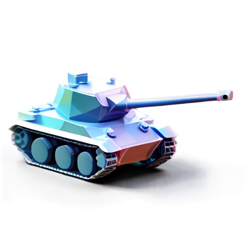 World war 2 axis tank icon low poly - icon | sticker