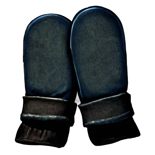 Simple poor medieval plate mittens - icon | sticker