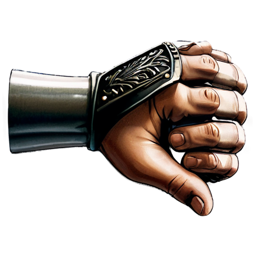 medieval strong arm icon - icon | sticker