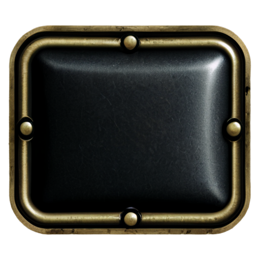 medieval rectangle button - icon | sticker