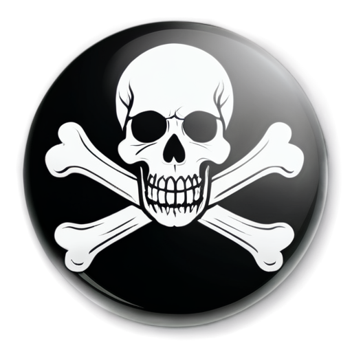 skull and crossbones icon - icon | sticker