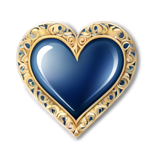 fancy heart icon - icon | sticker